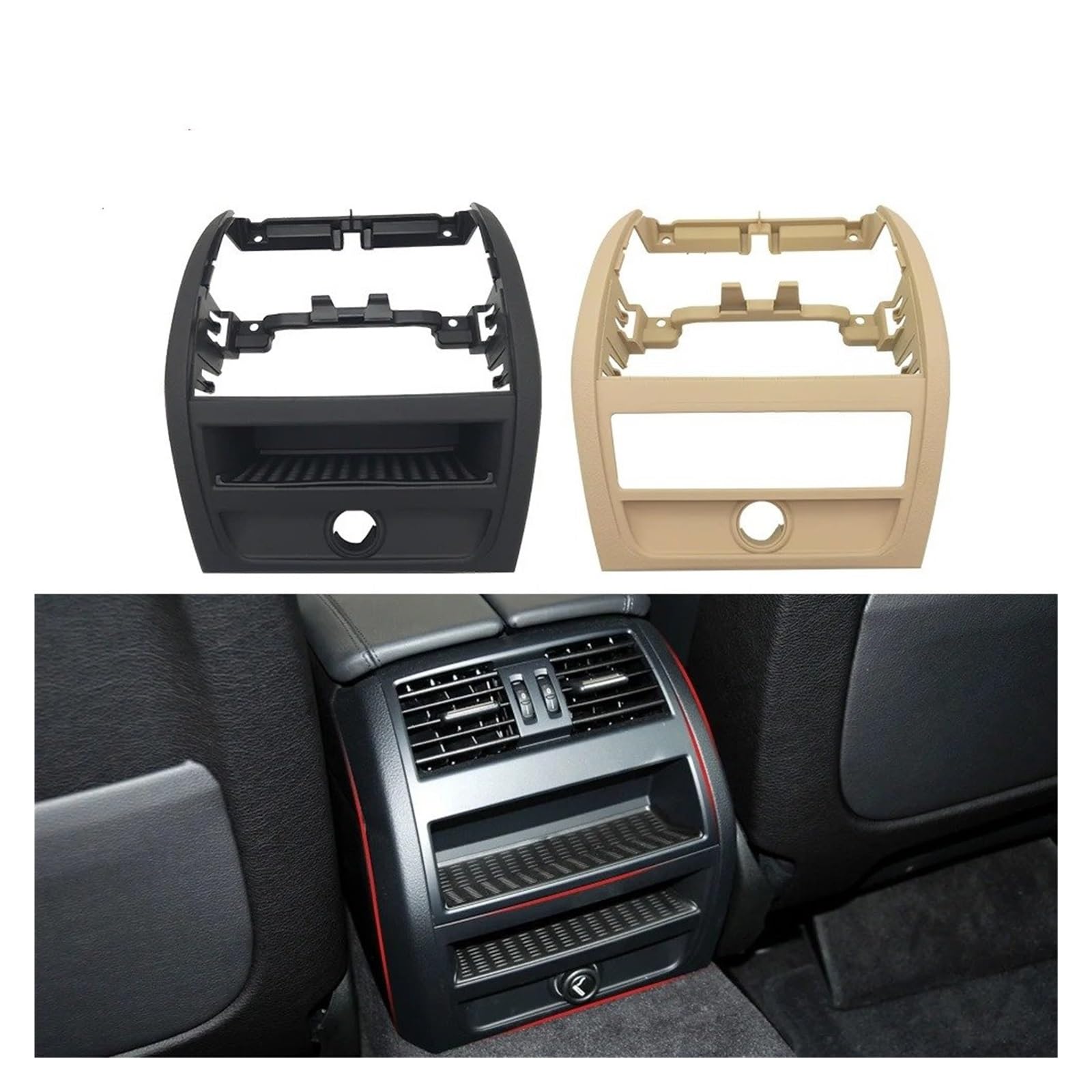 Telaio Di Uscita Posteriore Del Condizionatore Per BMW F10 F11 F18 2010-2017 – Plastica Nera O Beige, Sostituzione Facile