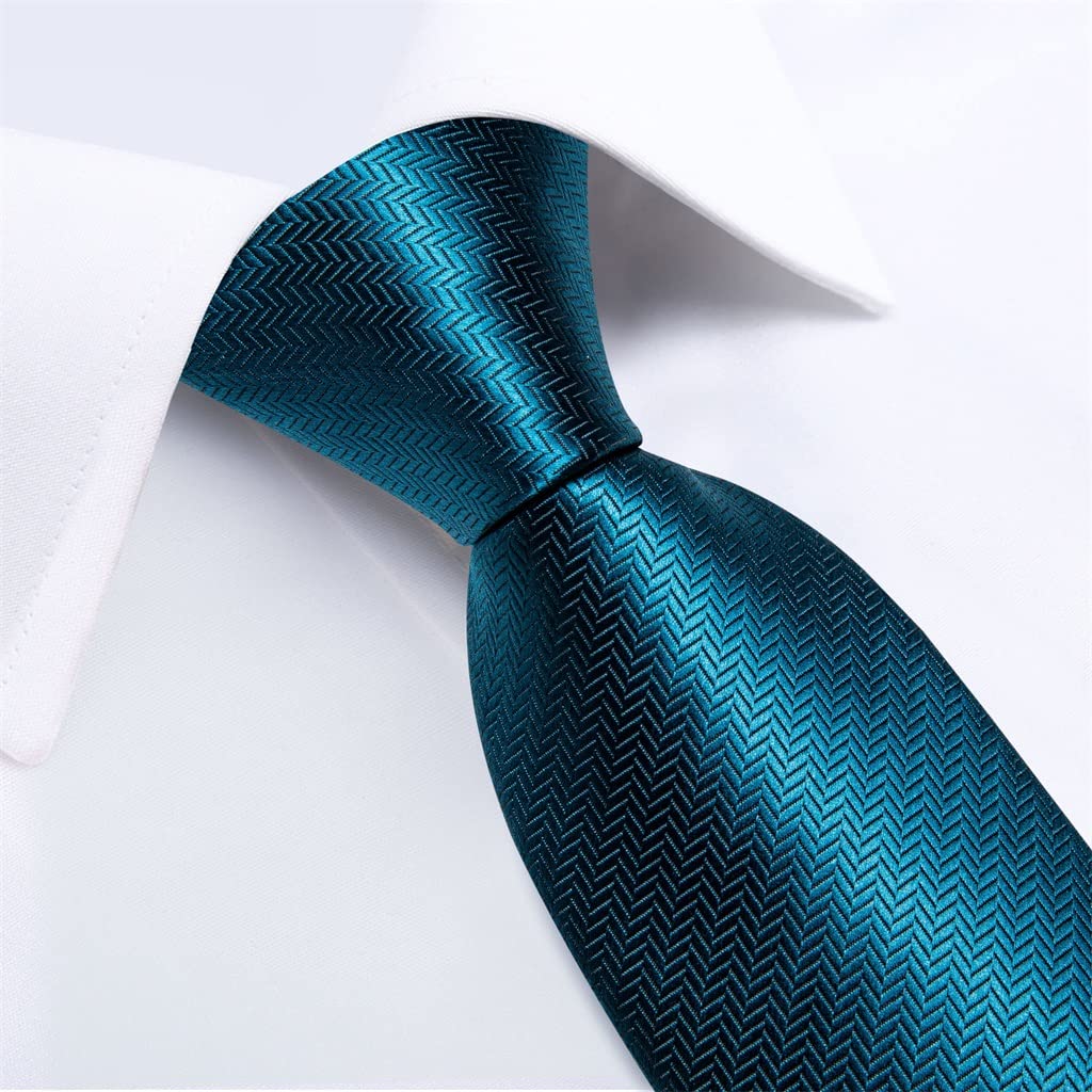 Corbata para Hombre, Accesorios de Boda Azules, Corbata de Seda de 8 cm, Conjunto de pañuelo, Gemelos, Broche para Hombre