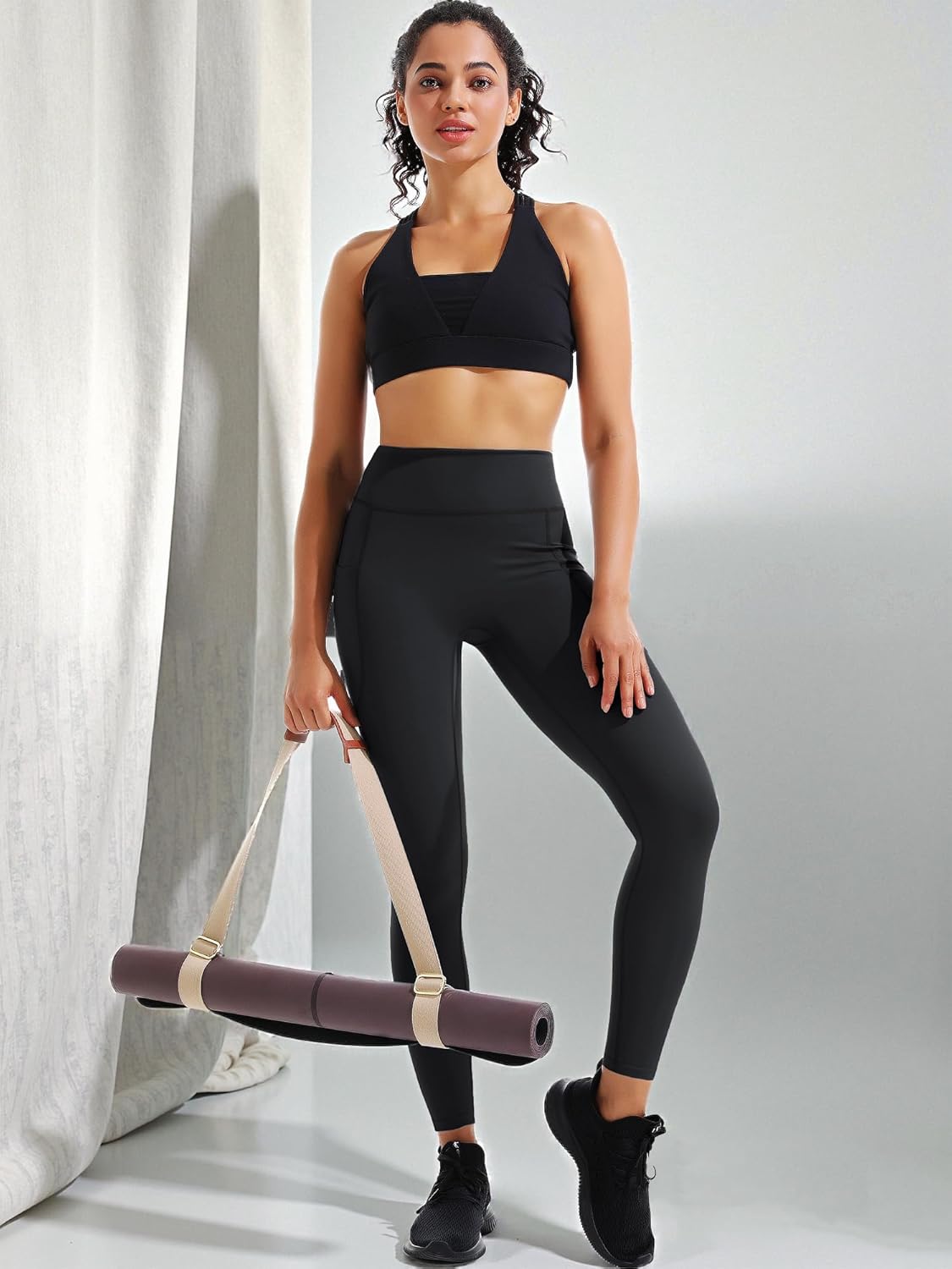 NELEUS Women's High Waist Running Workout Leggings for Yoga with Pockets