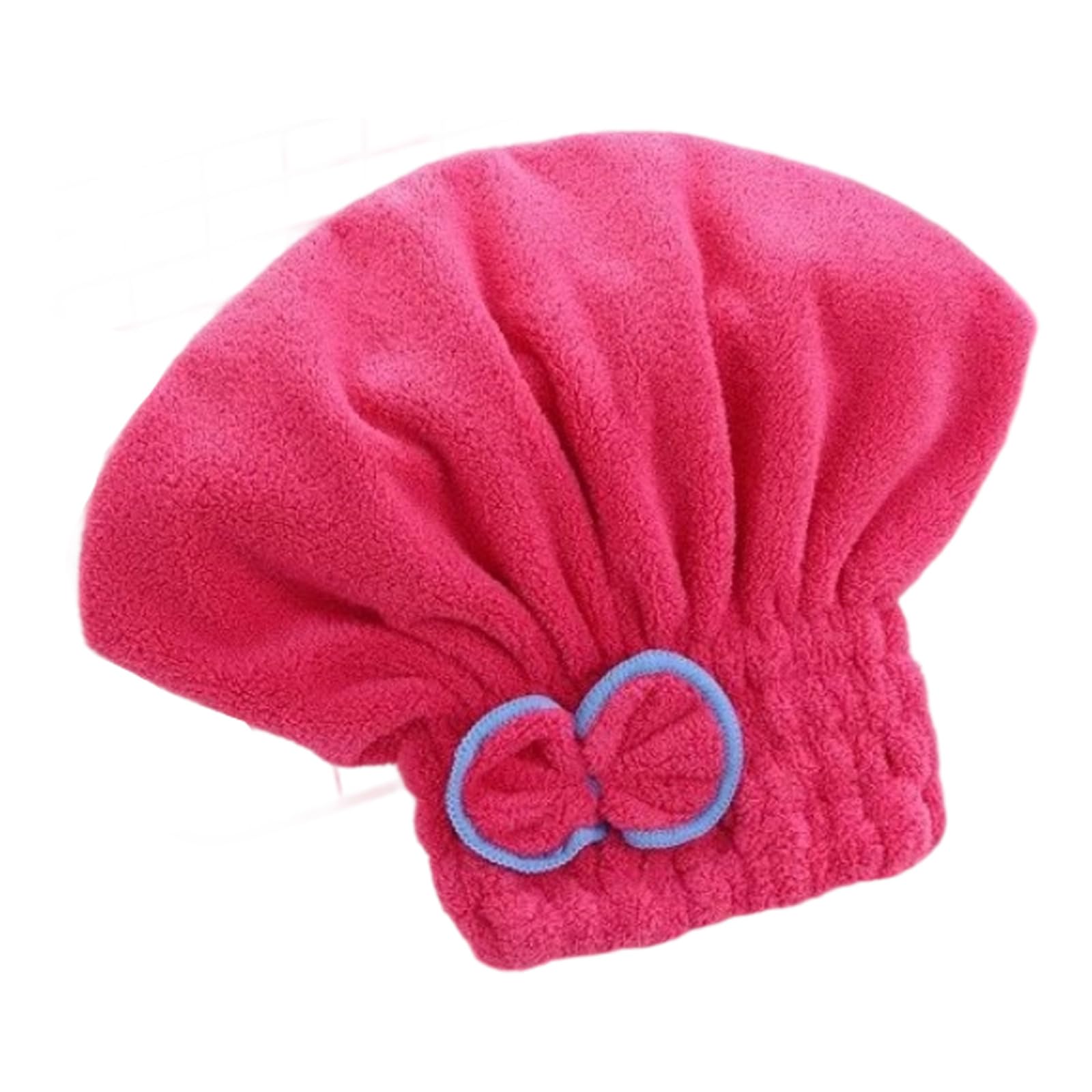 YROHGKPN Super Absorbent Hair Towel Wrap for Wet, Quick Dry Corals Velvets Towel with BowKnot Shower Caps Bath Accessories Quick Dry Wrap
