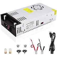 24V 25A 600W AC to DC Converter - 110V/120V to 24V Transformer LED Driver with Smart Cooling Fan for LED Strip, CCTV and Car Devices