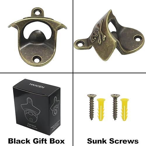 Miniatura 4 de Abrebotellas montado en la pared con calavera vintage, abridor de tapa de cerveza de montaje en mesa inoxidable para patio Gazebo temática caribeña