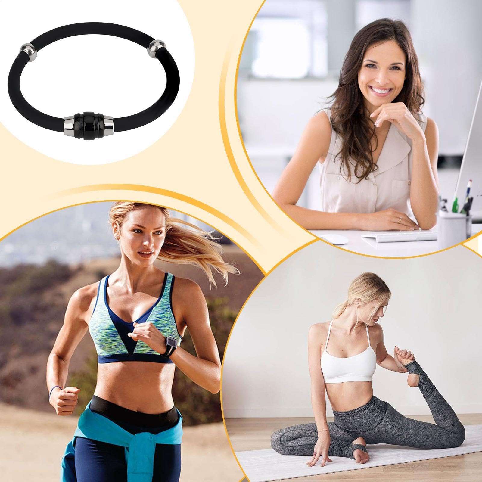 Bracciale antistatico – Braccialetto di rimozione elettrostatico, cinturino antistatico, cinturino per rimuovere elettricità statica, accessorio alla moda, cinturino sportivo in silicone impermeabile