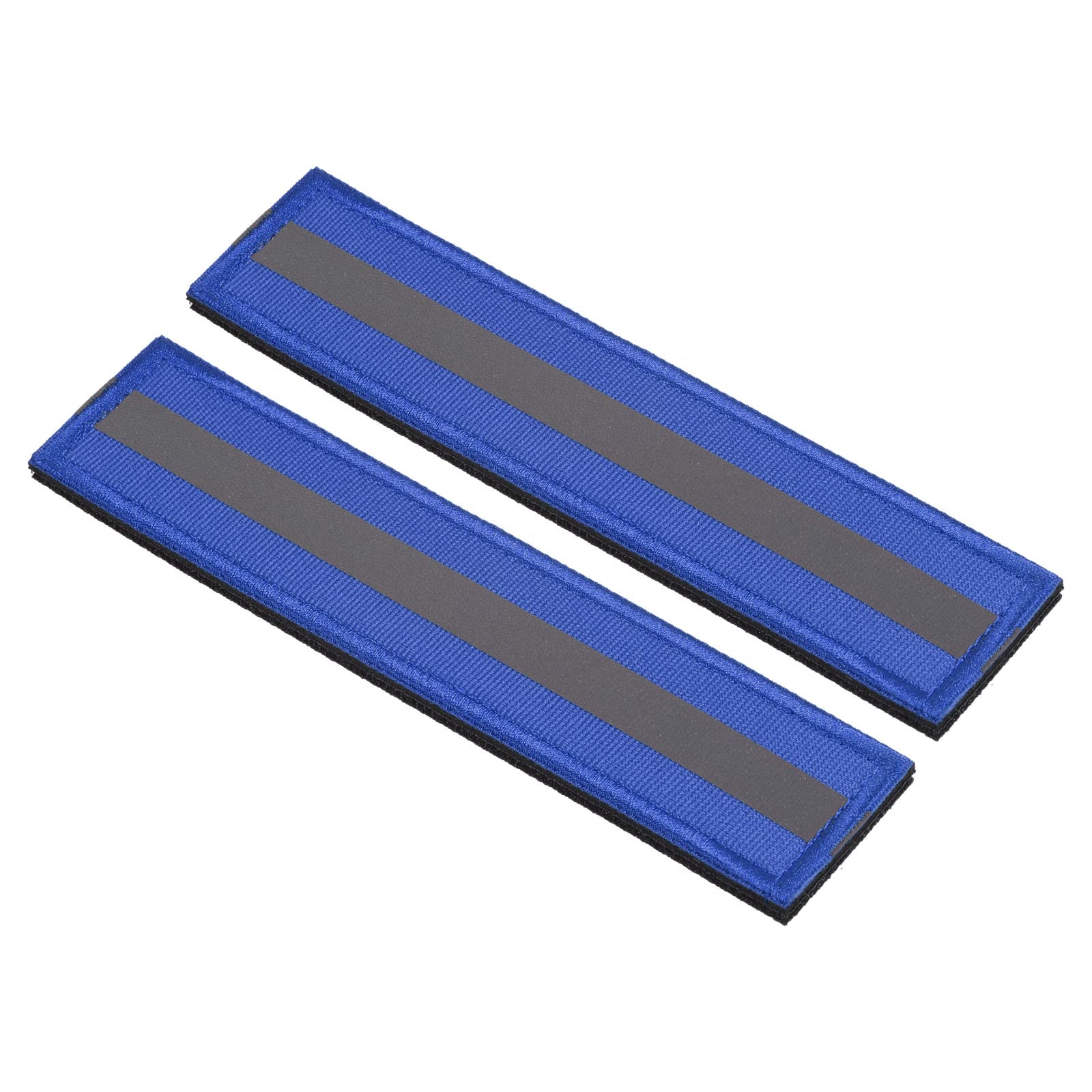 Écusson réfléchissant 2,5x15,2 cm bande de sécurité bleue pour cycliste et marche nocturne