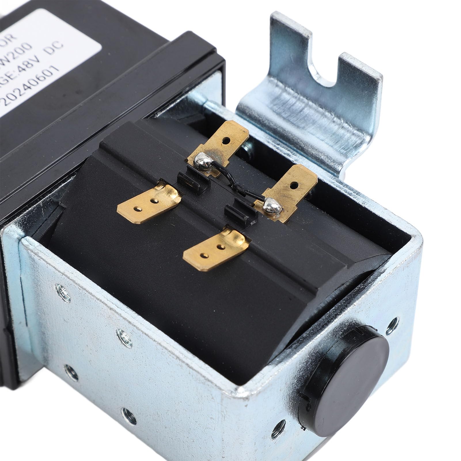 Alomejor Stycznik Prądu Stałego, Metalowy Elektromagnes Stycznika Nawrotnego, 48 V 400 A SW200 do Akumulatora Statku Elektrycznego Wózka Widłowego, Podwójne Styki ze Stopu Srebra, łatwa Instalacja