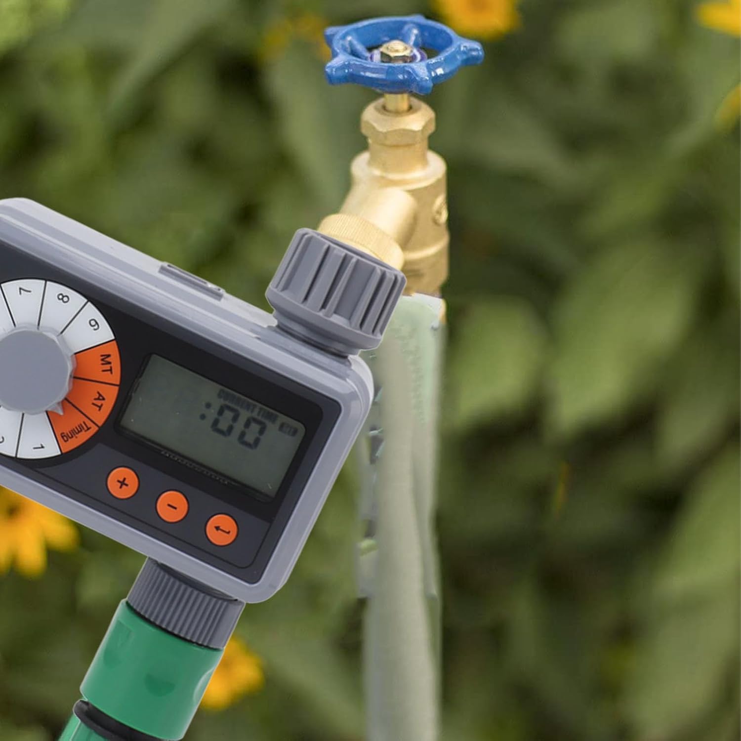 Pwshymi Sprinkler Timer, Automatic Watering Timer Self Drip Irrigation Tool for Garden Plant Irrigation for DN15 DN20 Faucets