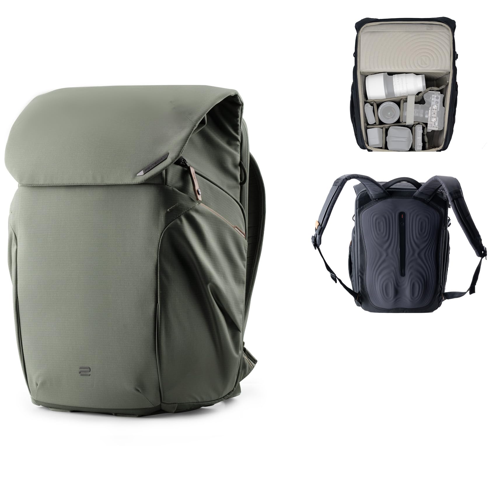 PGYTECH OneGo 2 plecak fotograficzny 20L-25L z kieszenią na laptopa / iPada Wodoodporny plecak do fotografii miejskiej i podróży, kompatybilny z Sony/Canon/Nikon/DSLR/aparatami bezlusterkowymi