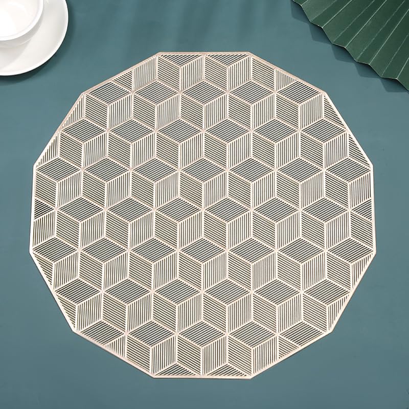 Sets de table en PVC irréguliers 38 cm par lot de 2 à 13 pièces pour table moderne