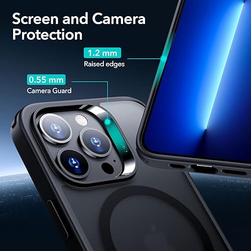 Miniatura 6 de ESR Classic Hybrid Funda para iPhone 13 Pro Max, compatible con MagSafe, protección a prueba de golpes de grado militar, resistente al amarilleo,