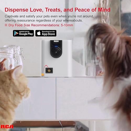 RCA Dog & Cat Smart Camera Treat Dispenser, — alternate color or size variant on Amazon