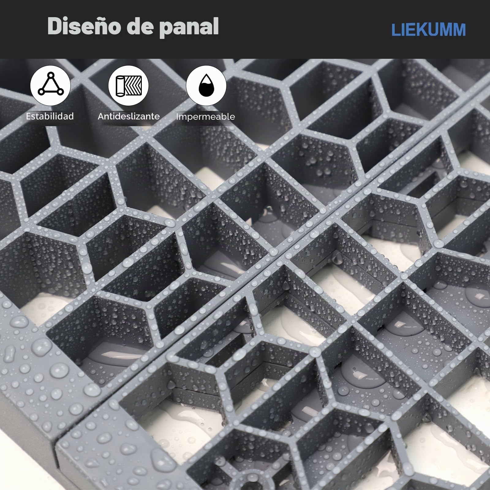 LIEKUMM Rampa de umbral de puerta de 5 cm de alto, capacidad de carga de 1400 kg, rampa modular portátil para umbrales de puerta, rampa de umbral para casa, escalones, bordillos, silla de ruedas