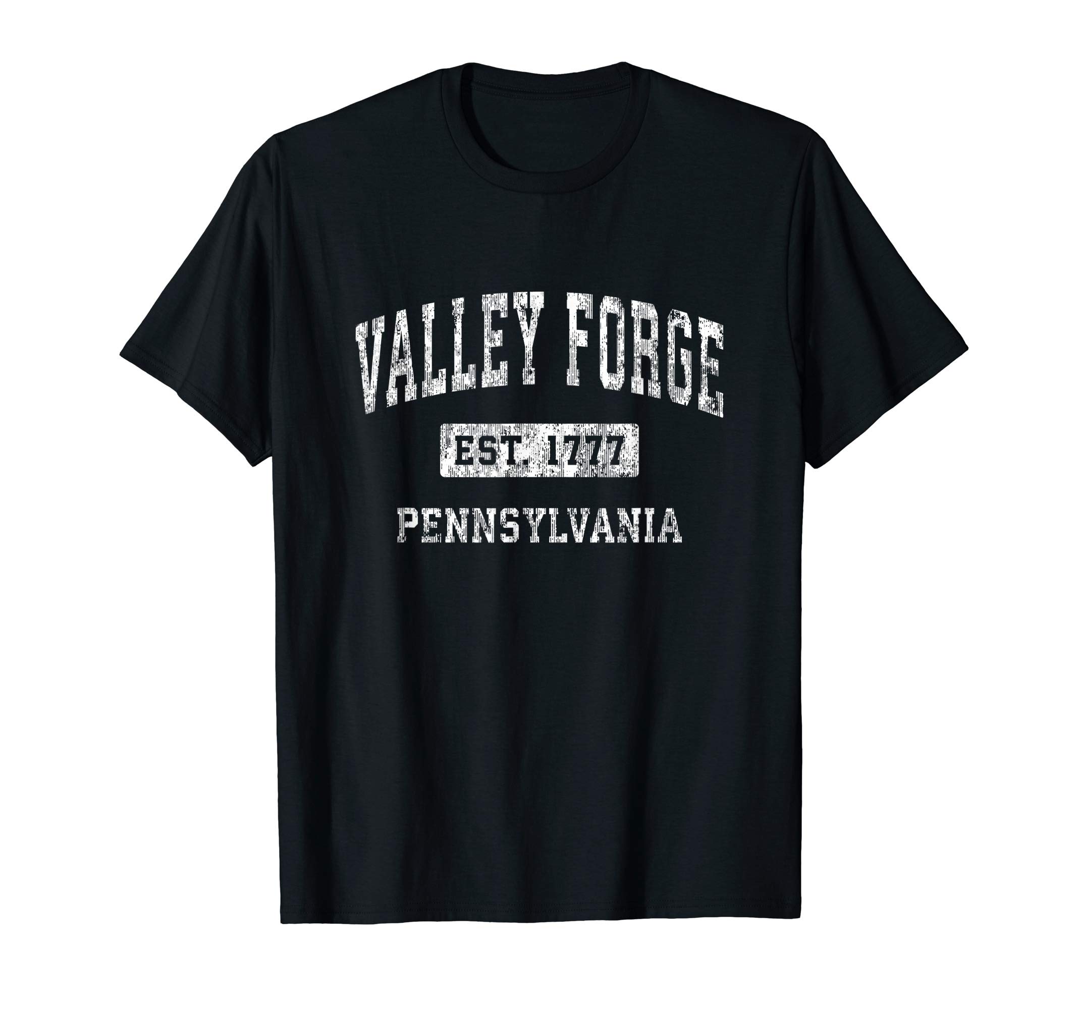 Valley Forge PA T-Shirts & Retro TeesValley Forge Pennsylvania PA Vintage Established Sports T-Shirt