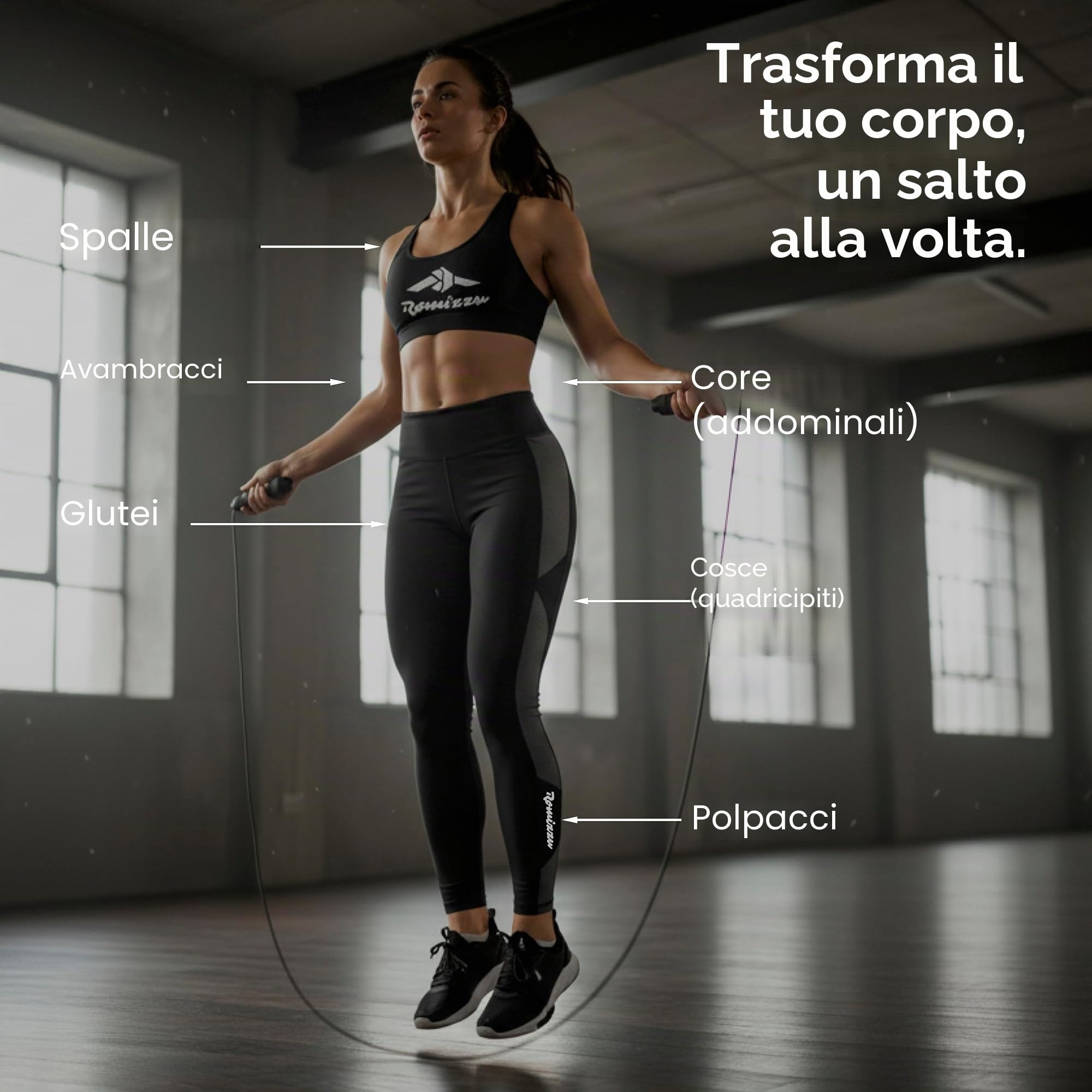 Corda per Saltare Regolabile Cavo Anti-Groviglio Impugnature Ergonomiche e Cuscinetti – 2 Asciugamani 1 Sacca da Trasporto e Confezione Regalo – Per Arti Marziali Boxe MMA CrossFit Cardio