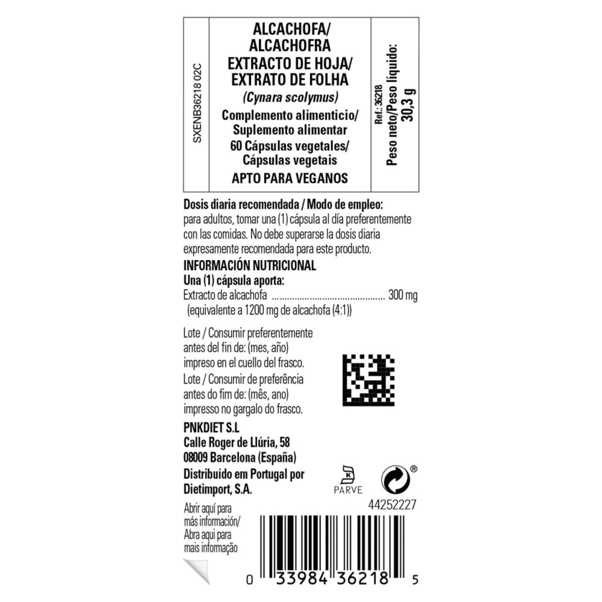 Solgar | Alcachofa extracto de hoja | 60 cápsulas vegetales (Cynara scolymus)