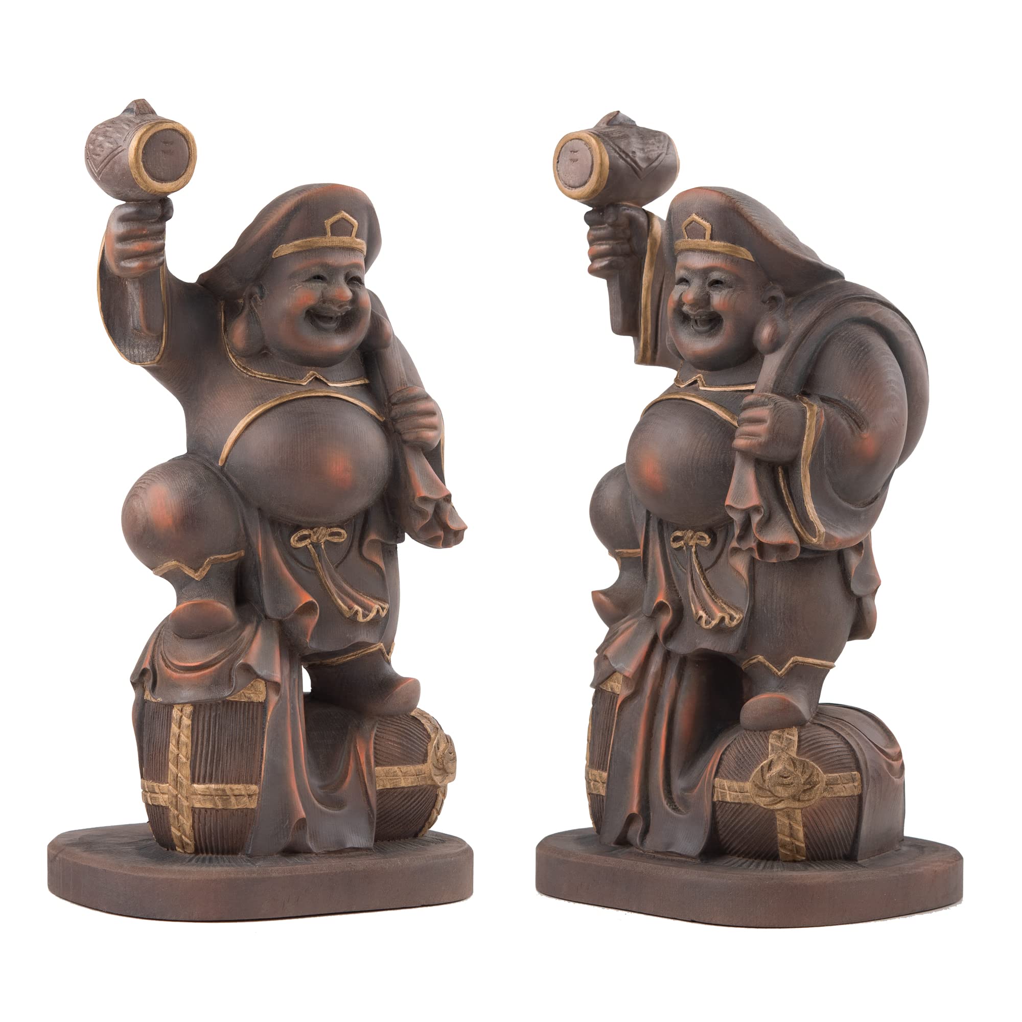 Amazon｜定額山壽量院 祈祷開眼 恵比寿 大⿊天（木製：桧/古美彩色）＿