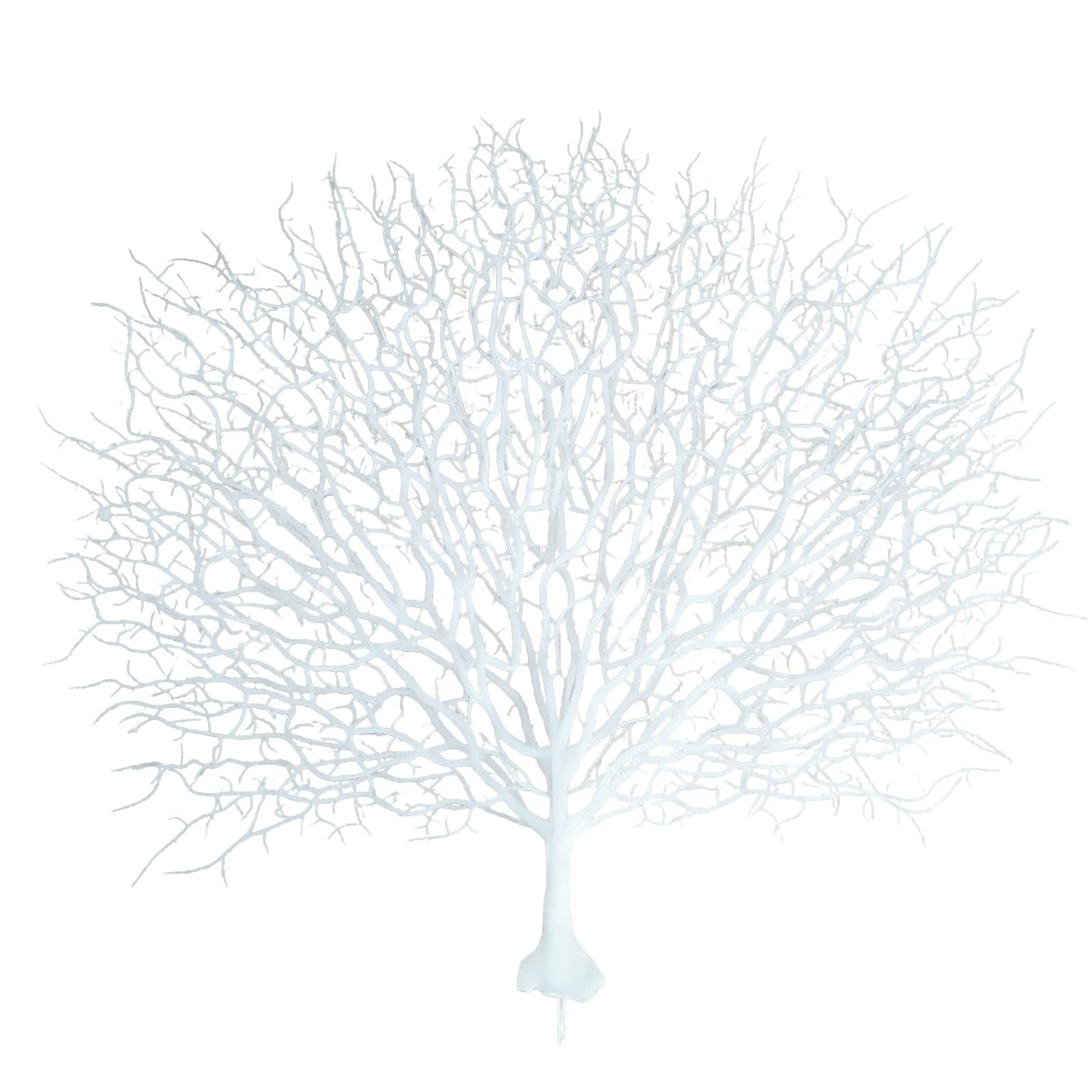 SCDOA Plastic Branch Coral Branch，Coral Branch Plant Plastic ，Artificial Coral Branches，Artificial Tree Branch Coral ，White Simulation Dead Tree Branch(White)