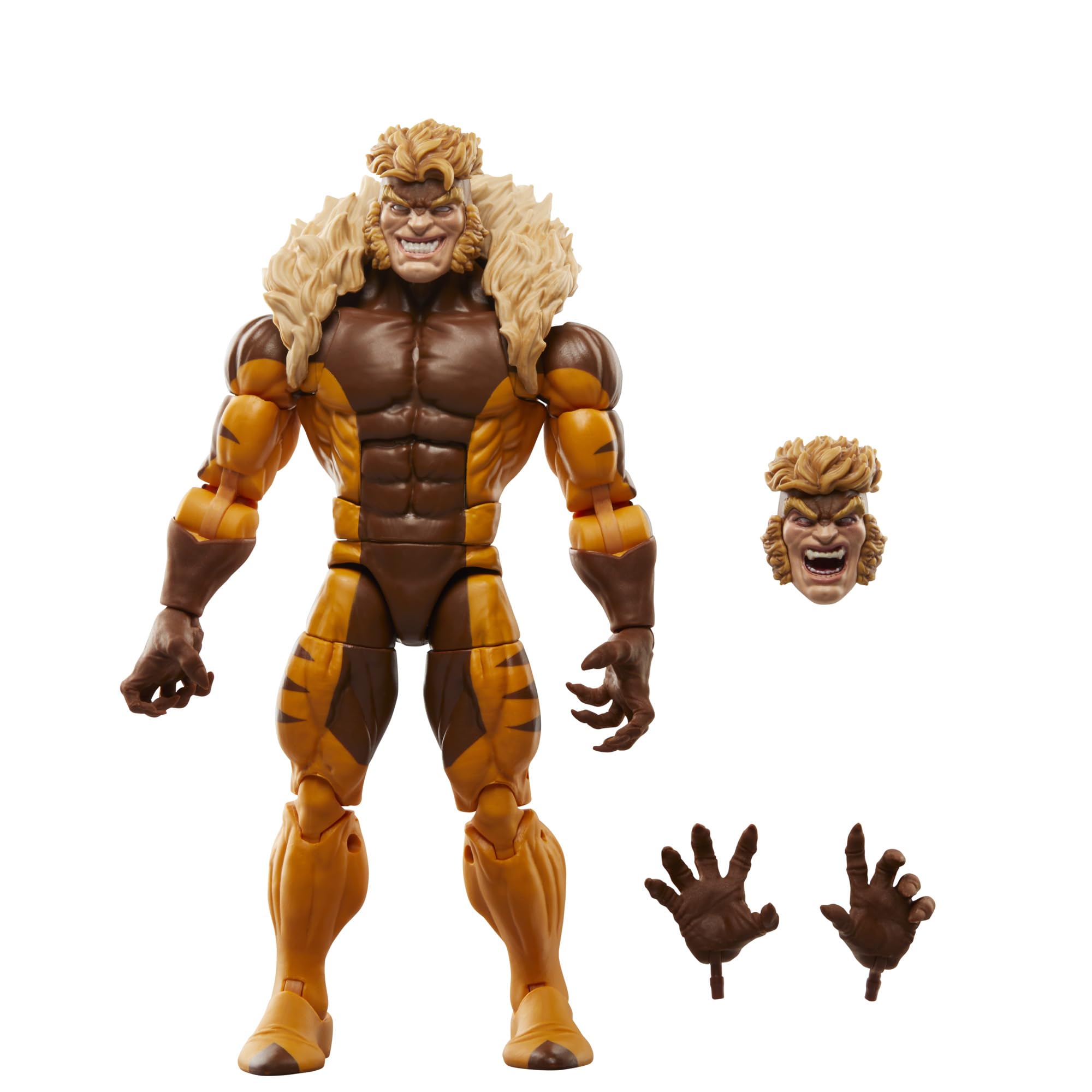Logan kontra Sabretooth z serii Marvel Legends, figurki Wolverine'a | Marvel Legends X-Men 15 cm figurka 50. rocznica 2-pak - Logan vs Sabretooth