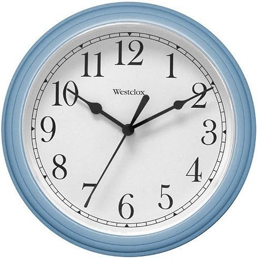 Westclox Simple Clock, Blue