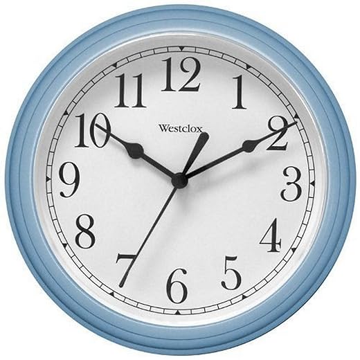 Westclox Simple Clock, Blue
