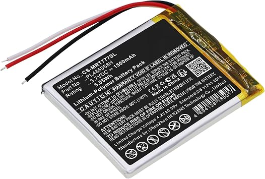 1500mAh/3.7V Replacement Battery for RoadMate 7771T-LMB RM7771T-LMB PL435058H