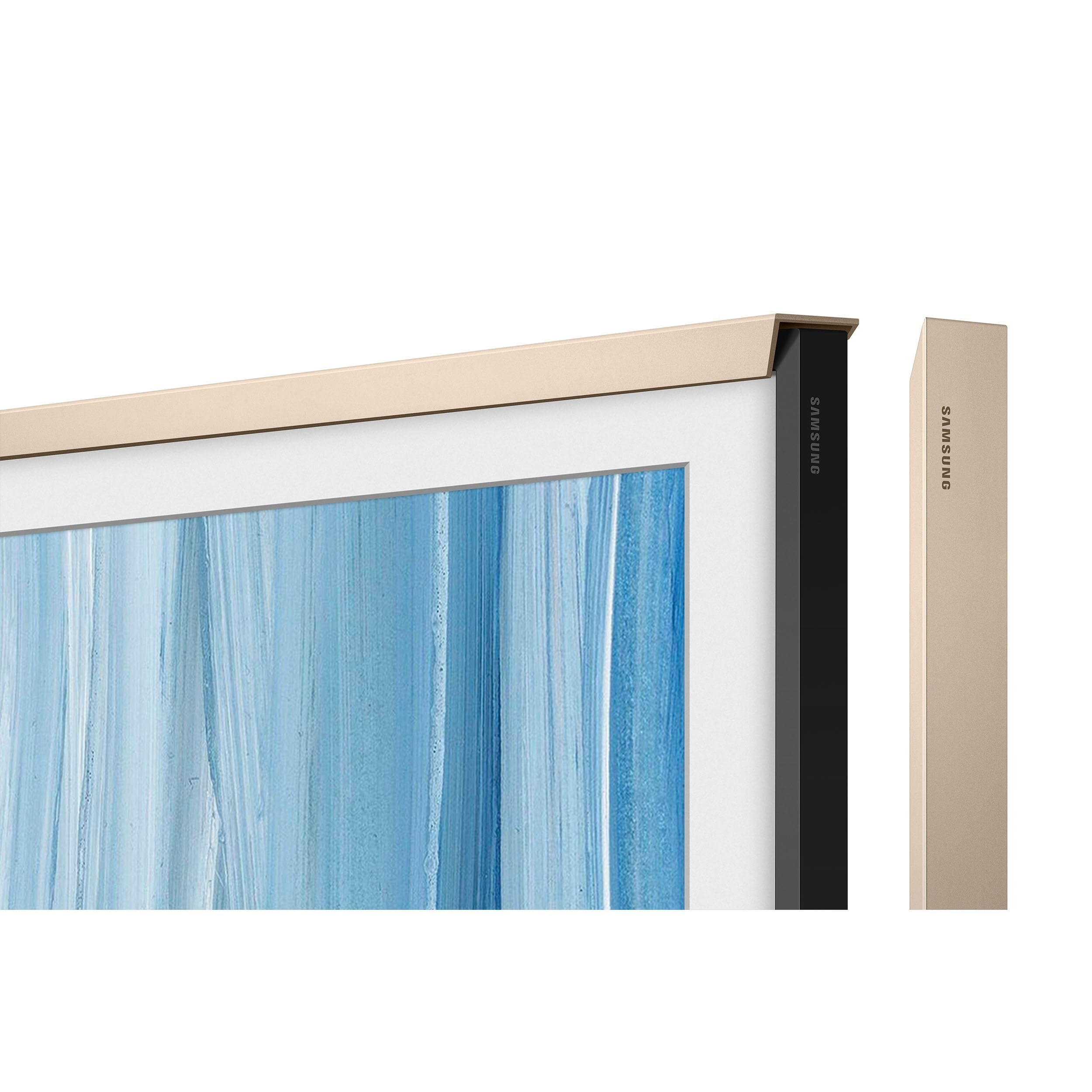 Samsung 75-Inch The Frame Customizable Bezel, Sand Gold Metal, 2026 Model
