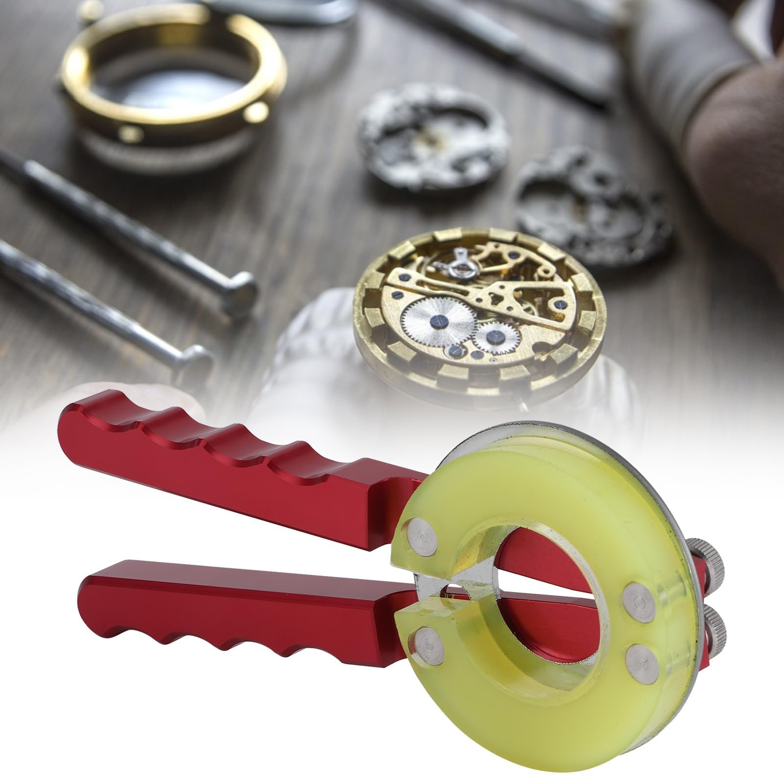 Alomejor Watch Bezel Ring Opener Tool Set, 4 Types | Wytrzymały materiał gumowy, kompatybilny z ramkami 25-42 mm, idealny do naprawy i konserwacji zegarków
