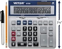 Vista 1 de Victor Calculadora de escritorio grande 6700, LCD de 16 dígitos
