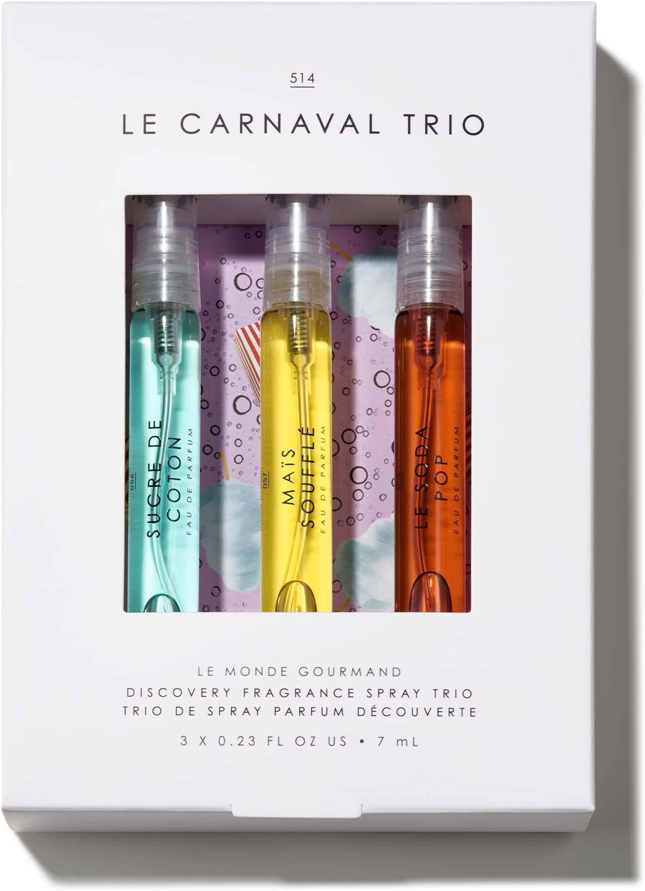 3 Piece Carnaval Trio Purse Spray Set - 0.23 fl oz (6.8 ml) Each - Travel Friendly Fragrance