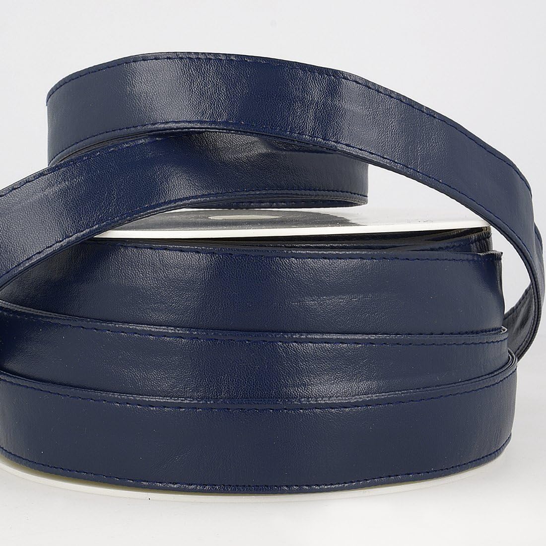 Sangle sangle en simili cuir marine STP Disquette 15m pour créations textiles et maroquinerie