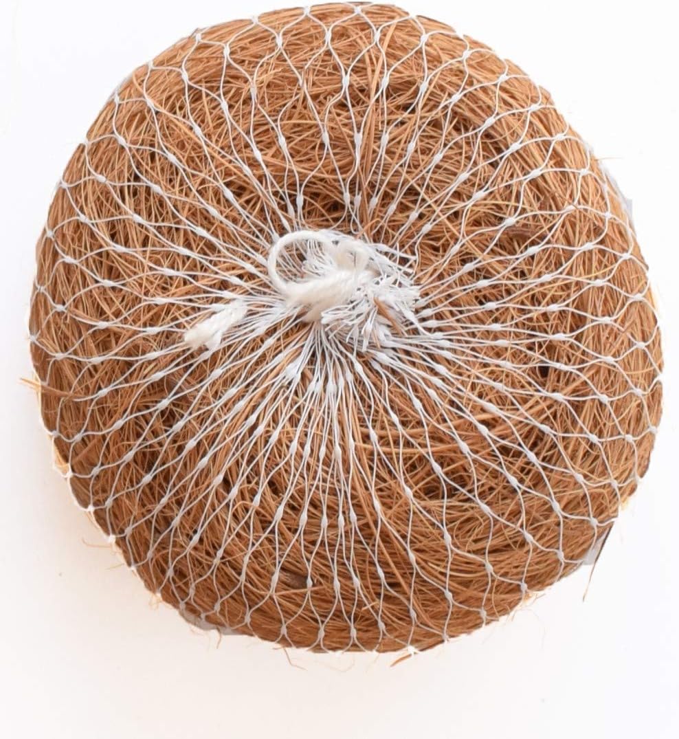 QZONNatureLoc Coconut Fibre Coir Body Bath Scrubber (Beige, Standard Size)
