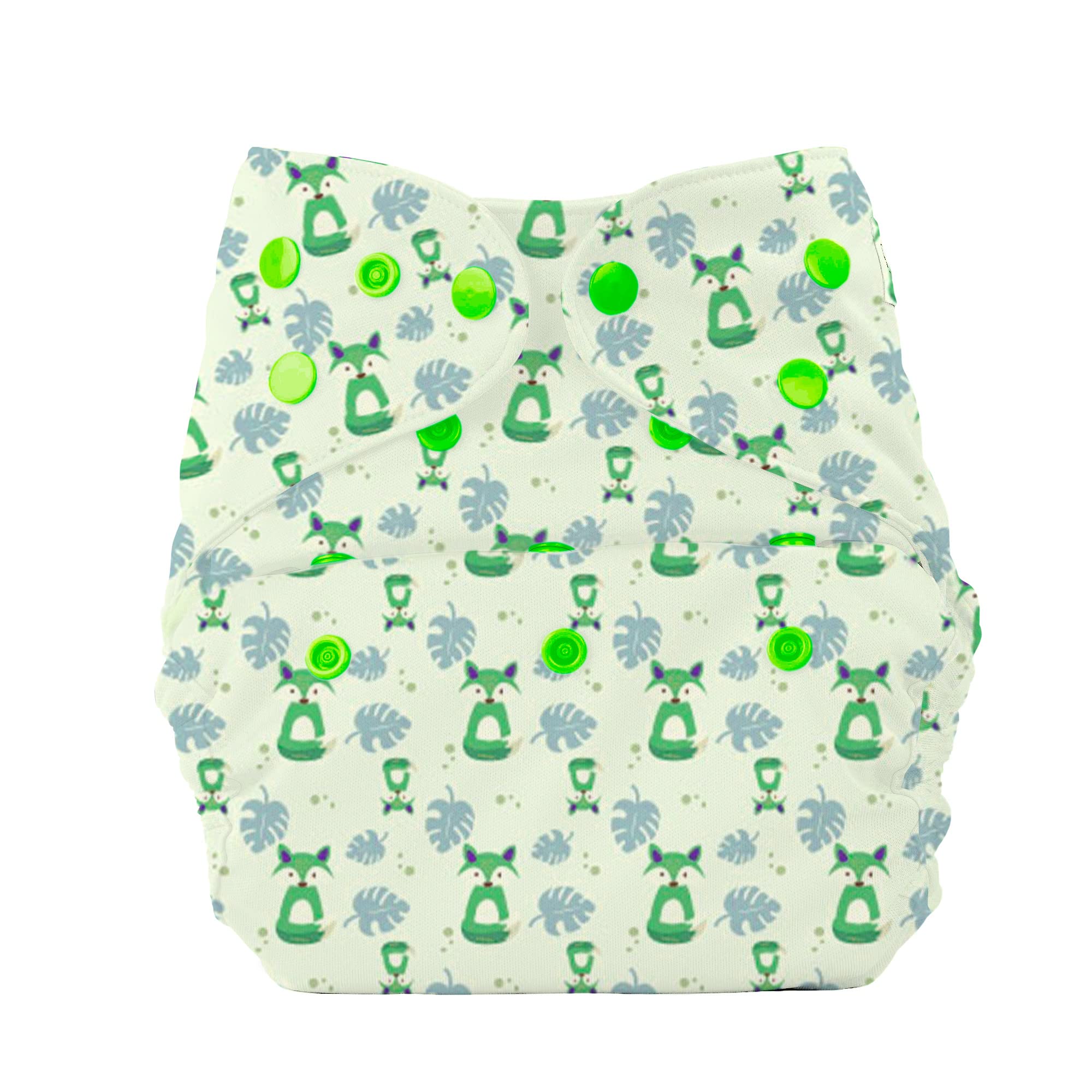 Bumberry Cloth Diaper Cover Shell Perfect for Babies Between 6-36 Months, 7 to 15 Kgs, Fuzzy Fox, No Insert Included (Adjustable, Washable & Reusable, Snap Fit Diaper Cover)-picture-26