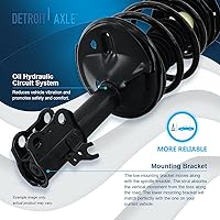 Vista 1120 de Detroit Axle - Kit de suspensión delantera de 10 piezas para Chevy Aveo Aveo5 Pontiac G3 Wave 2 Ready Struts Assembly 2 Enlaces de barra