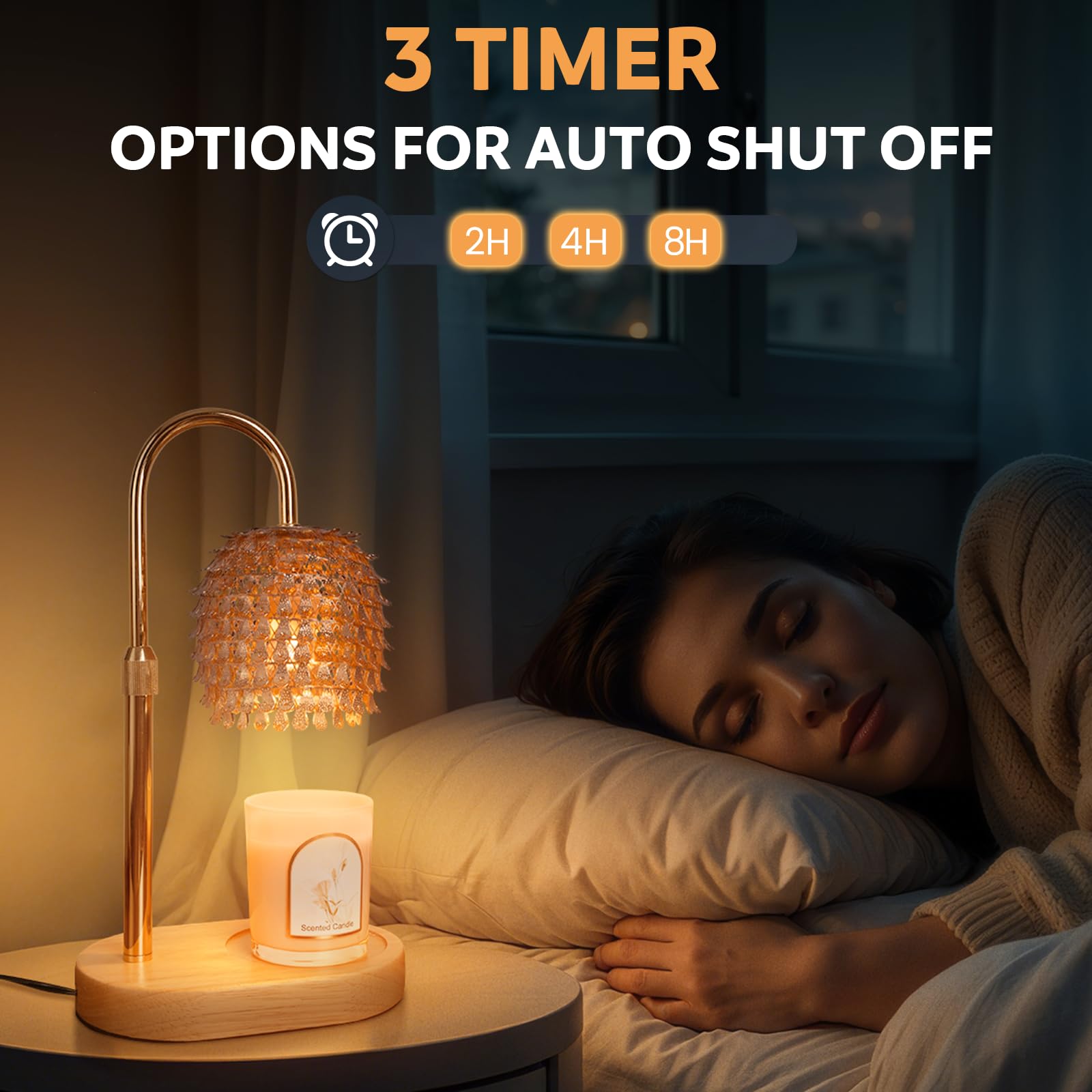 Lampe Chauffe-bougie électrique Avec Variateur D'intensité - 4 Niveaux