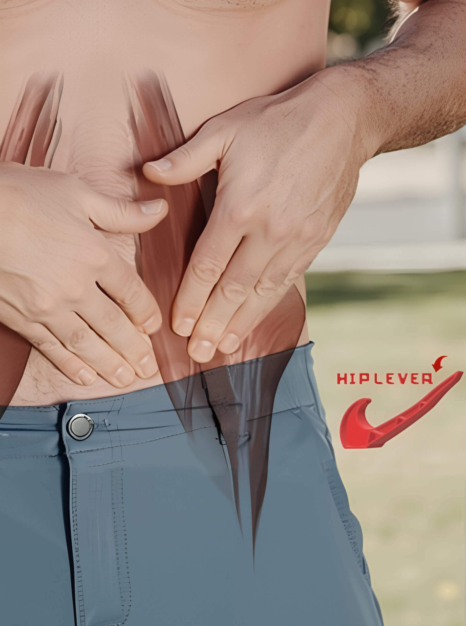 Hip Lever Hip Flexor Release Tool Tight Iliacus Deep Massage Psoas Pressure Iliopsoas