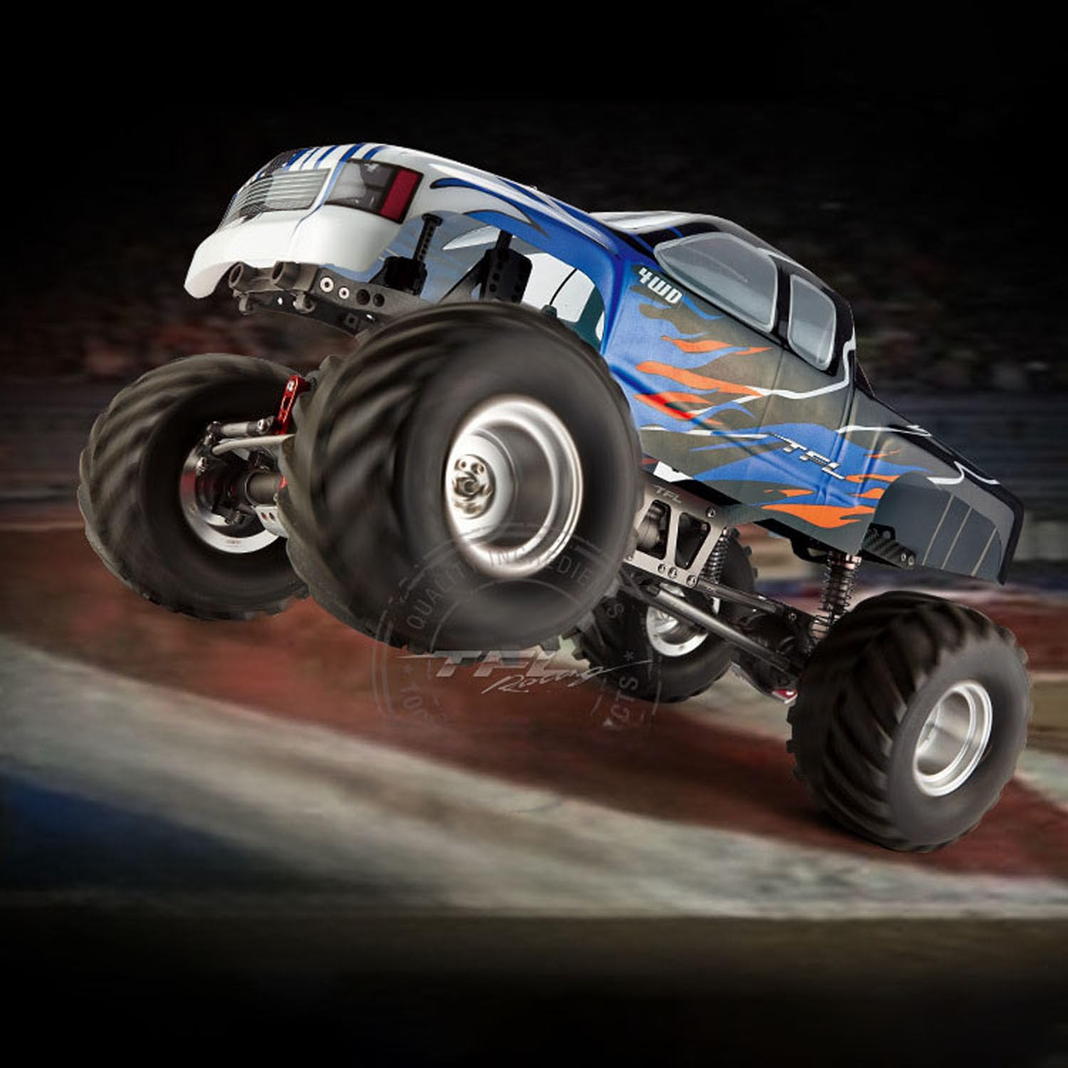 Amazon.com: TOUCAN RC HOBBY TFL RC Racing Car 1/10 Big Tire Truck