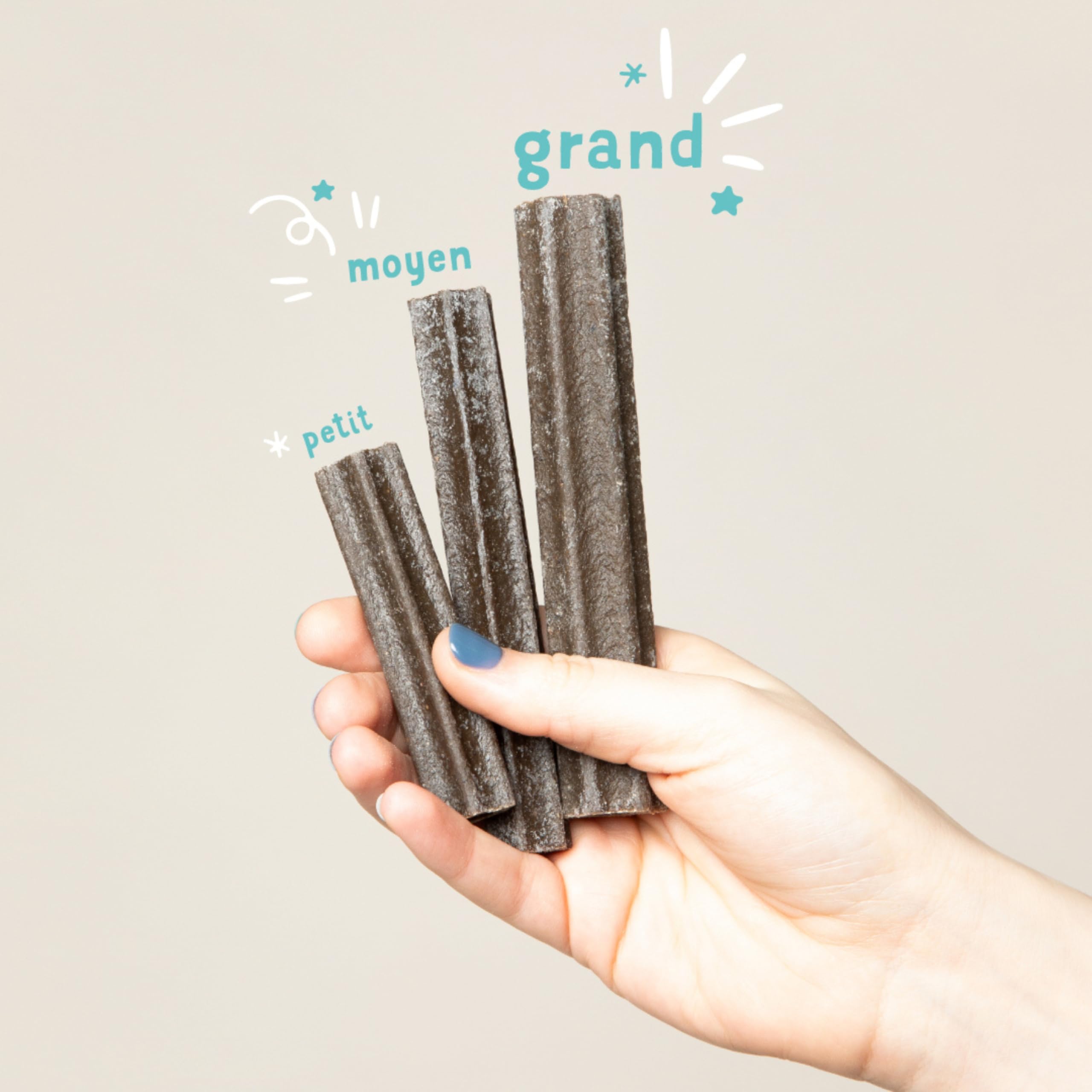 Edgard Cooper Friandises Pour Chien, (Eucalyptus & Pomme, 7 bâtons x 8), Moyen, Un par Jour, Faible en Calorie, Mastication Longue Efficace, Haleine Fraîche