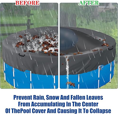 Miniatura 5 de Almohadas de piscina de 5 pies de diámetro, almohada de aire para piscina, almohadas inflables de piscina para piscinas sobre el suelo, kit de