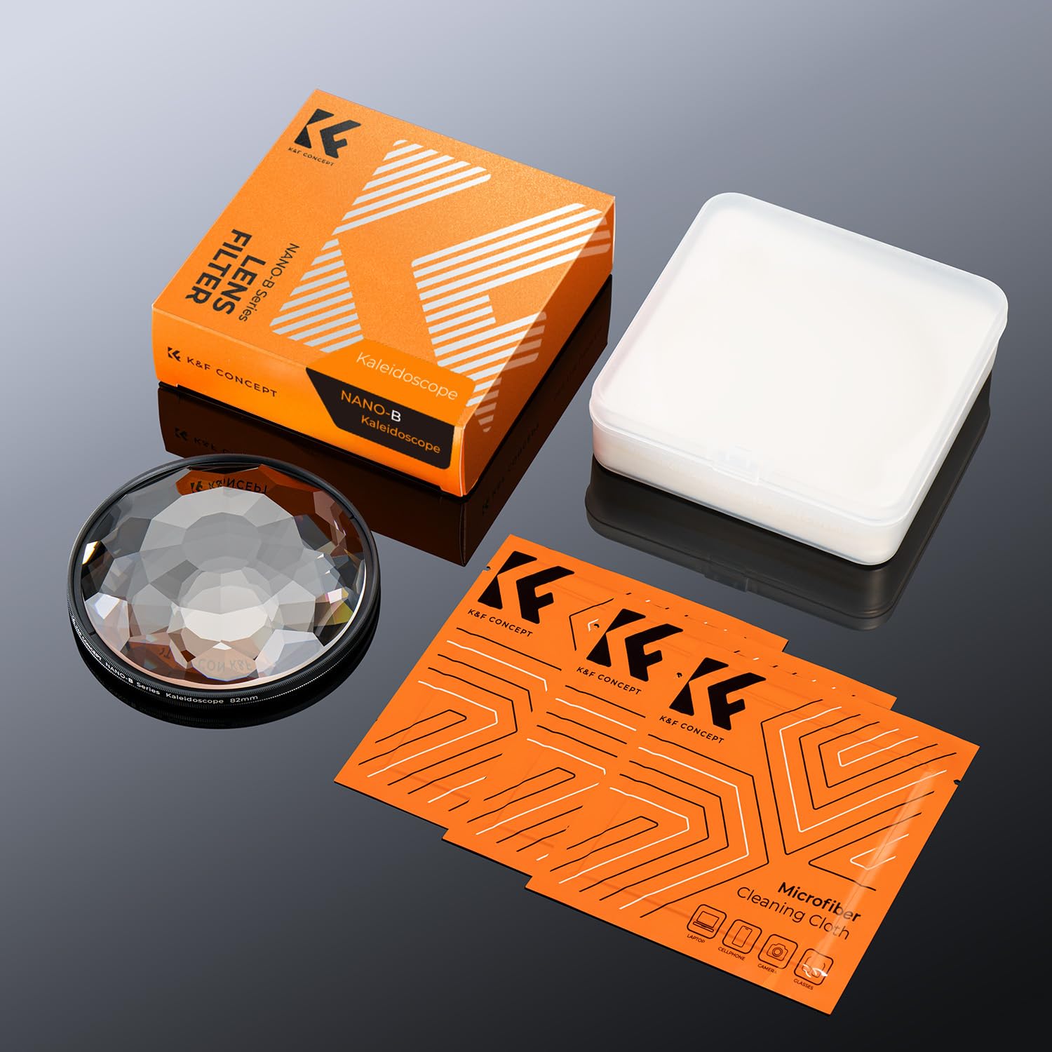 K&F CONCEPT Ø77mm Filtre Kaléidoscope Prisme Photo Filtre Effet Speciaux Objectif en Verre Cristal pour Photographie d'art