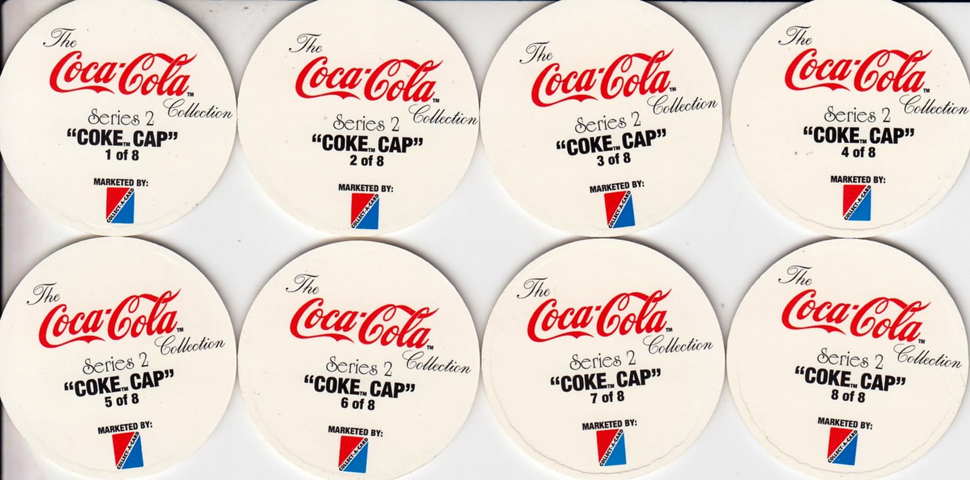 COCA COLA SERIES 2 1994 COLLECT-A-CARD BASE CARD SET OF 100 + 8 CAPS at  Amazon's Entertainment Collectibles Store