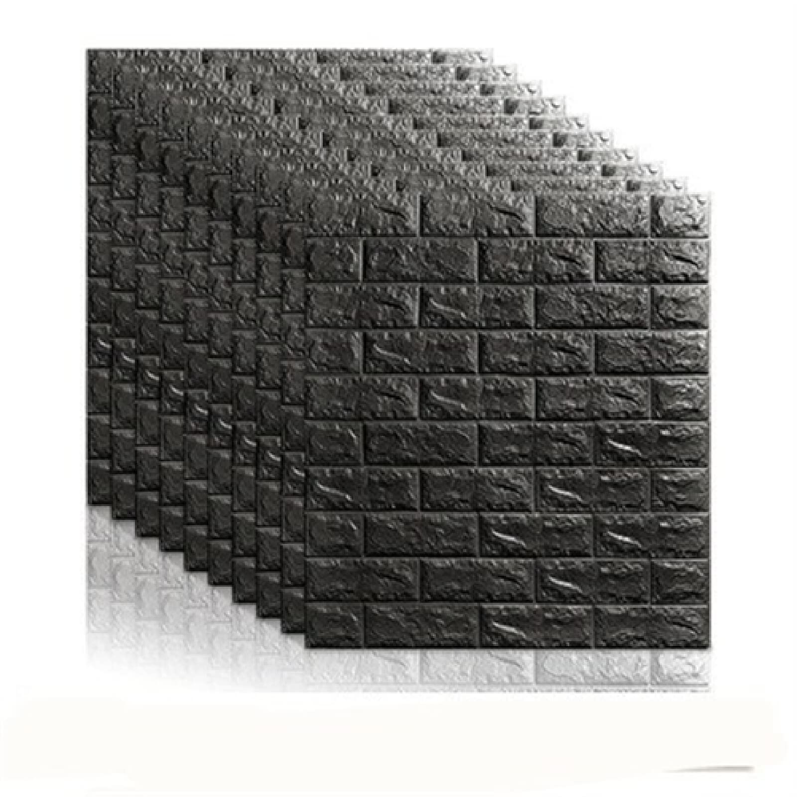 10 PZ 70 * 77 CM Adesivi murali impermeabili in schiuma Adesivi murali 3D Adesivi murali autoadesivi fai da te decorazione della parete della casa_77 X 70 X0,55 cm