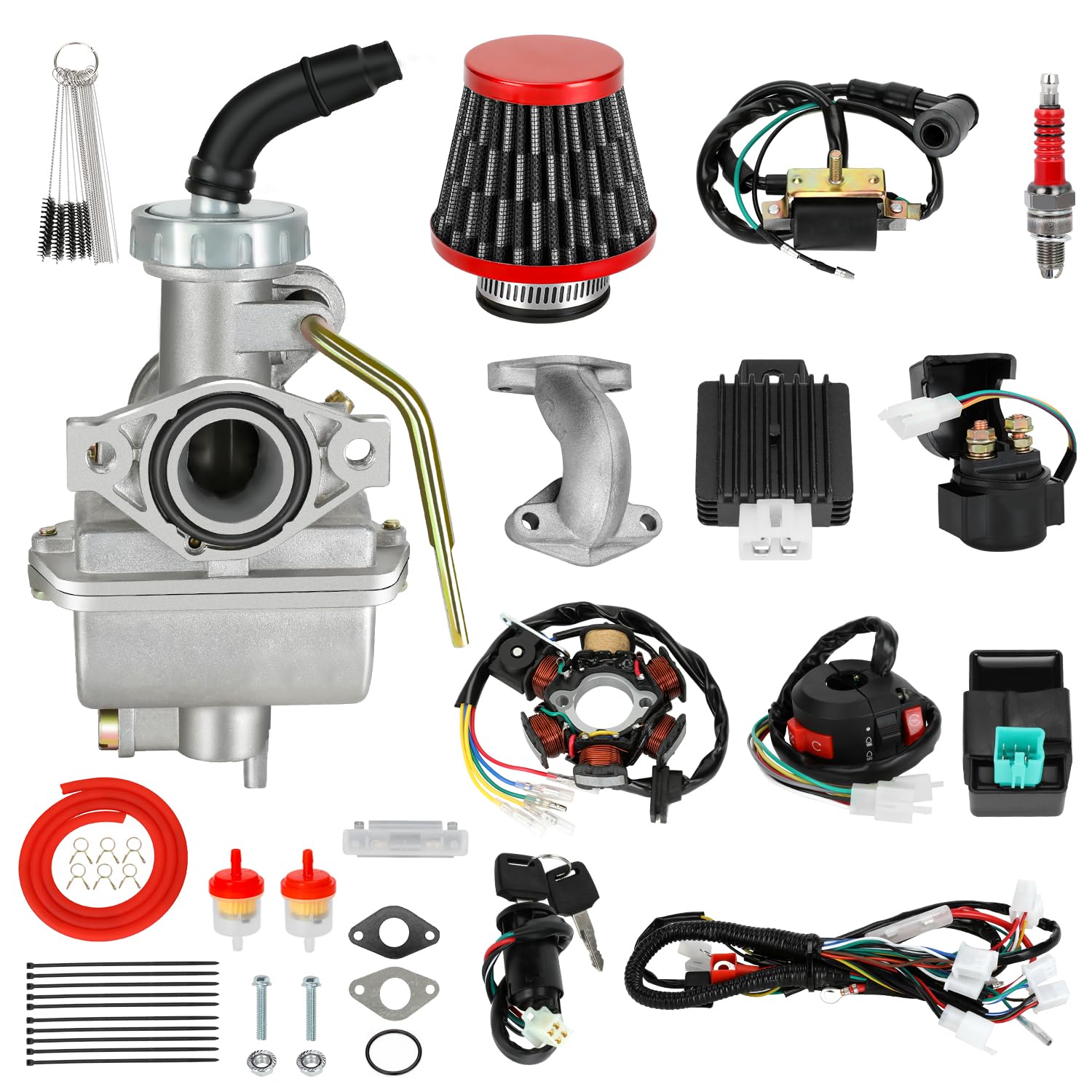 EOPOAYI Wiring Harness and PZ20 Carburetor Kit