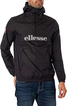 Ellesse Men's Acera Pullover Jacket, Black, XS at Amazon Men's