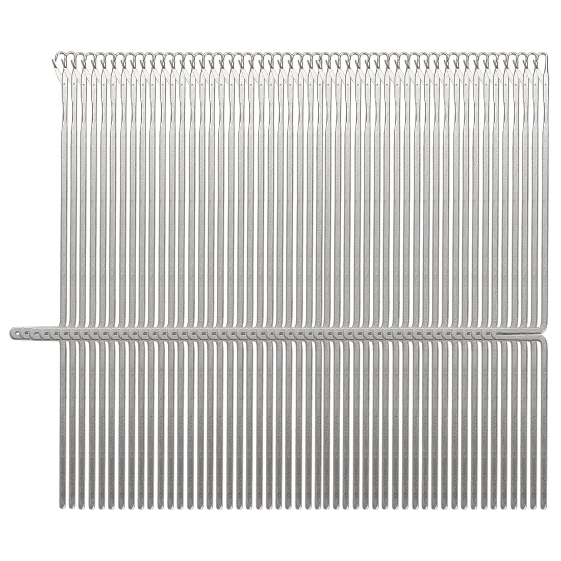 FiTspi 100Pcs Steel Knitting Machine Needles Set Compatible with Brother KR830 KR838 KR850 Durable Sewing Weaver Machine Accessories