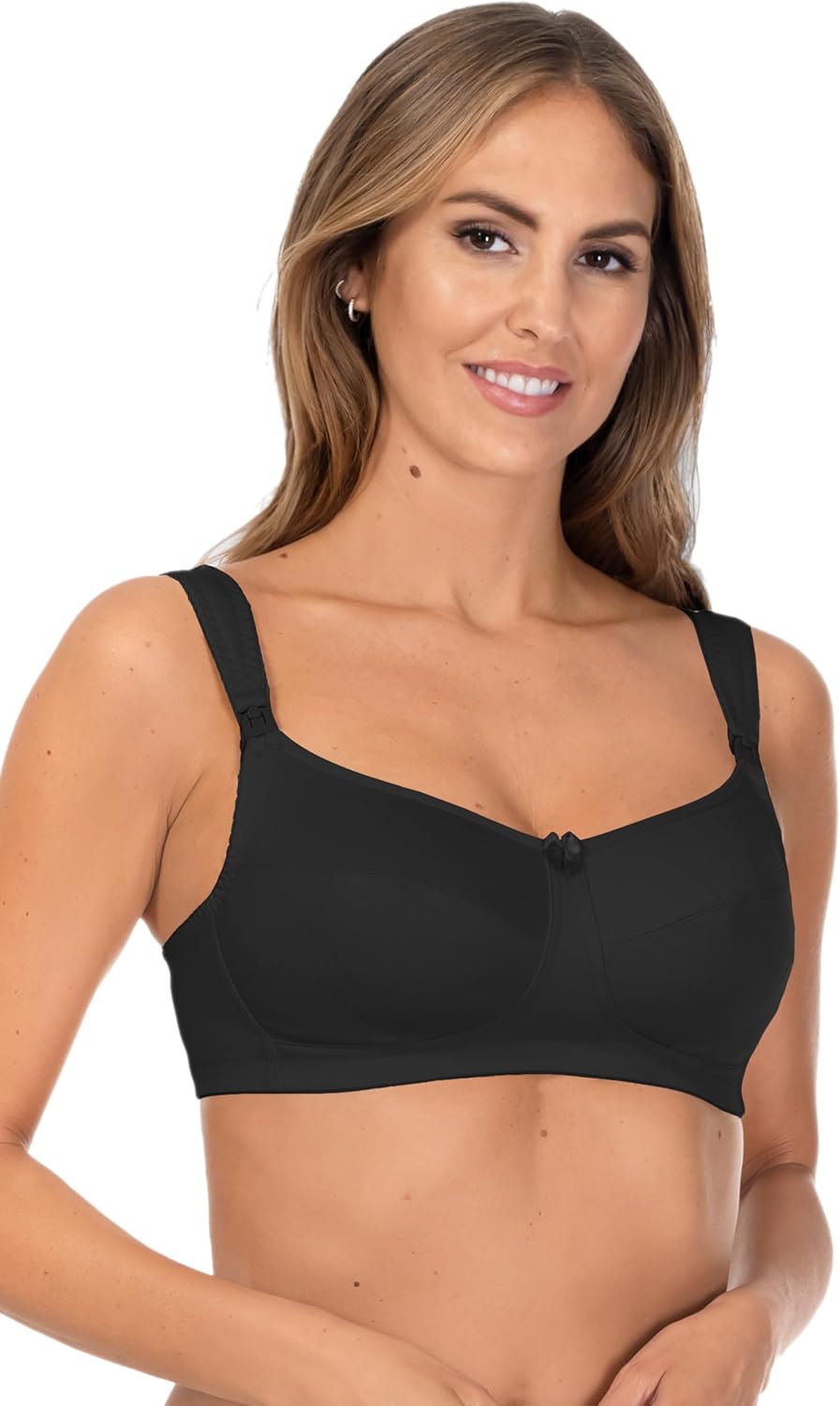 Rosme Womens Wireless Nursing Unpadded Cotton Bra Collection Mamacita