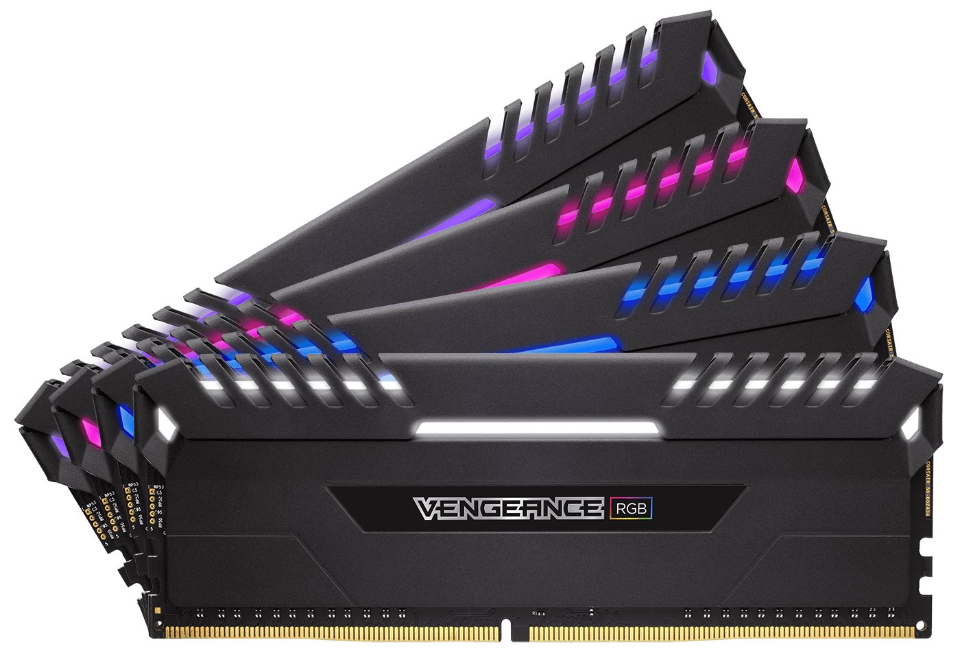 Corsair Vengeance RGB 32 GB (2 x 16 GB) DDR4 3600 MHz C18 XMP 2.0 Enthusiast RGB LED Illuminated Memory Kit - Black — view 8