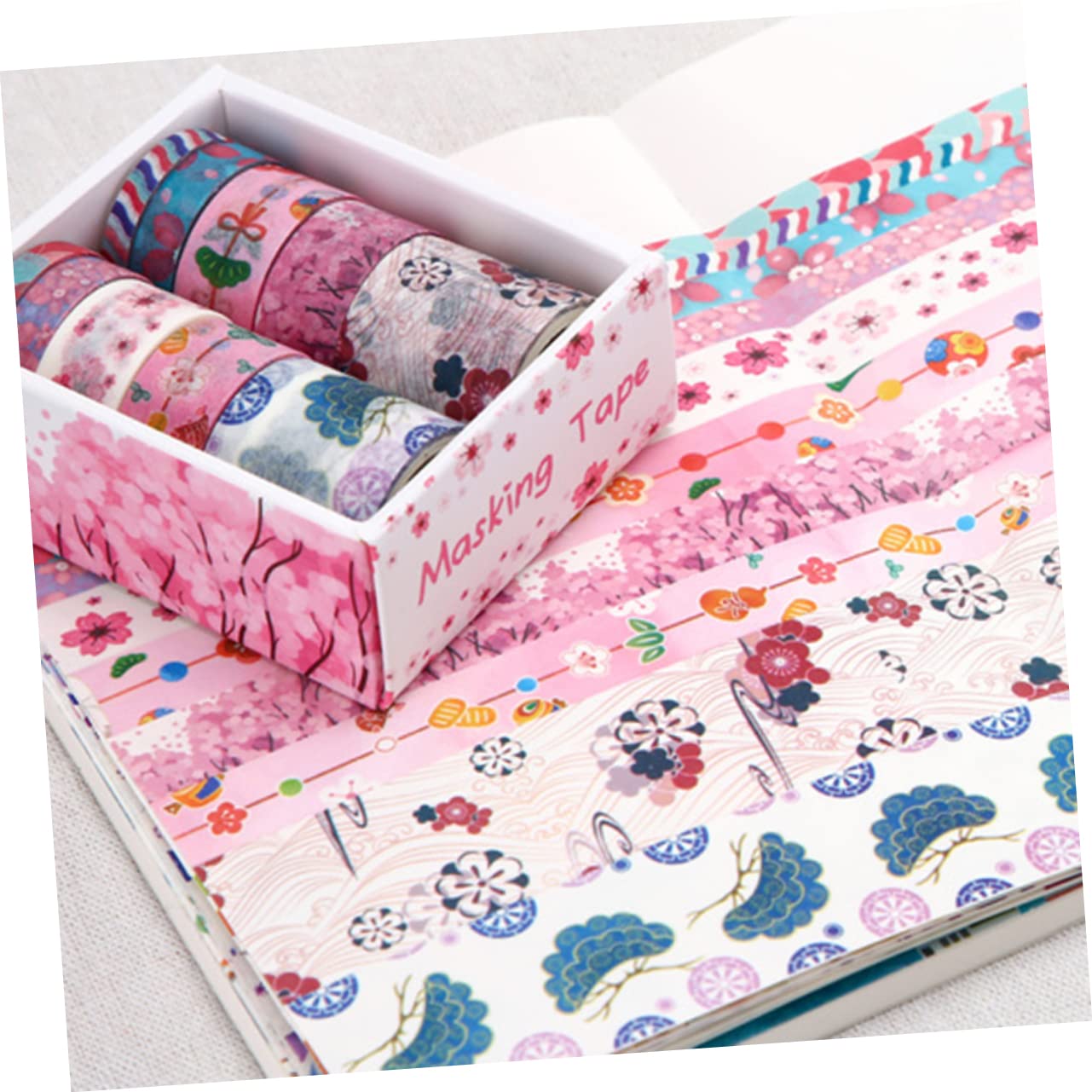 Operitacx 10rotoli Washi Tape Decorativo Nastro Adesivo Per Scrapbook e Fai Te Motivo Albero Di Ciliegio