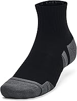 Under Armour UA Performance Tech Quarter Socks 3-Pack - Sweat-Wicking Cotton, Cushioned Comfort, Secure Fit Unisex