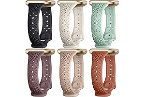 Maledan Slim Pattern Bands Compatible for Multiple Fitbit Models