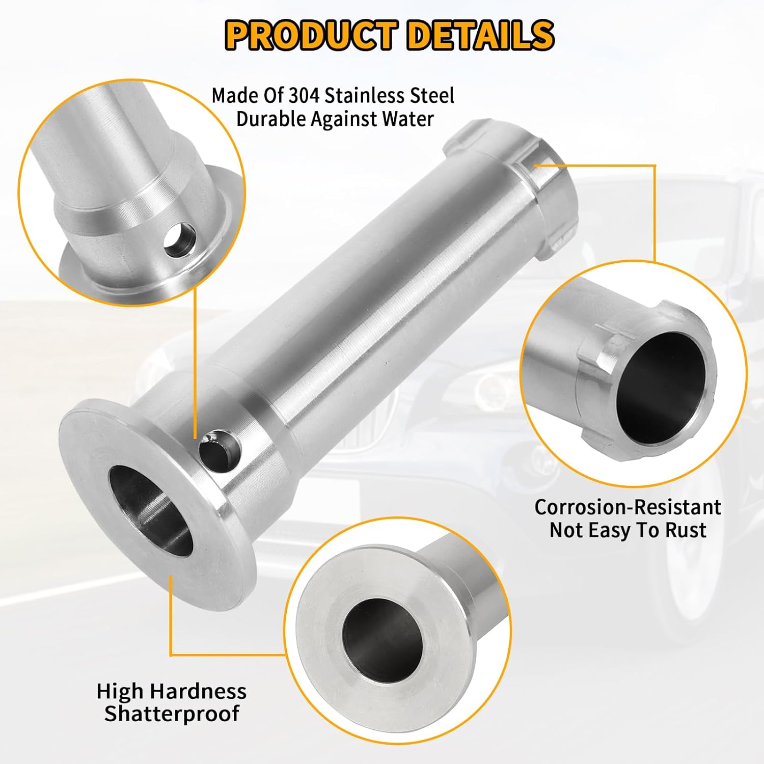 Exterior Mirror Hinge Pin for BMW X1 E84 X3 F25 And More,Stainless Steel Automotive Hinge Roller Pin Replace #233640010