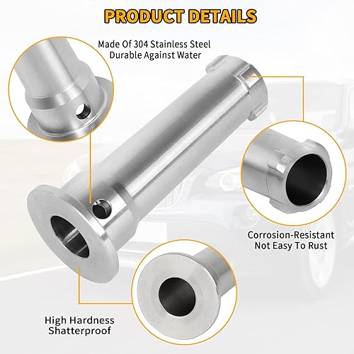 Miniatura 5 de WIKIBB Pasador de bisagra de espejo exterior para BMW X1 E84 X3 F25 y más, pasador de rodillo de bisagra automotriz de acero inoxidable reemplazar #